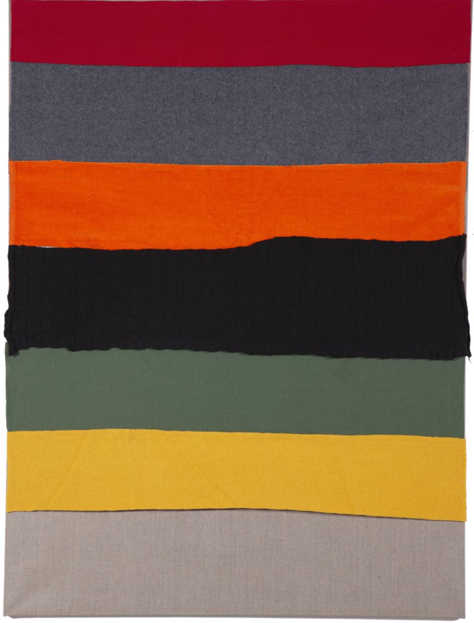 Elizabeth Newman, Untitled, 2009, Wool, synthetic fabric, cotton, linen. 